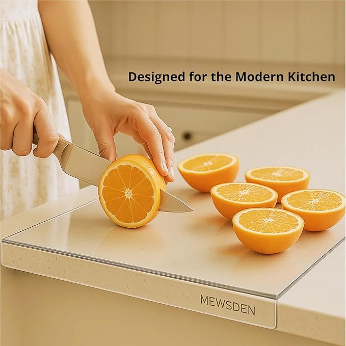 Acrylic Cutting Board with Counter Lip, Non-Slip Dough Mat - Image 2