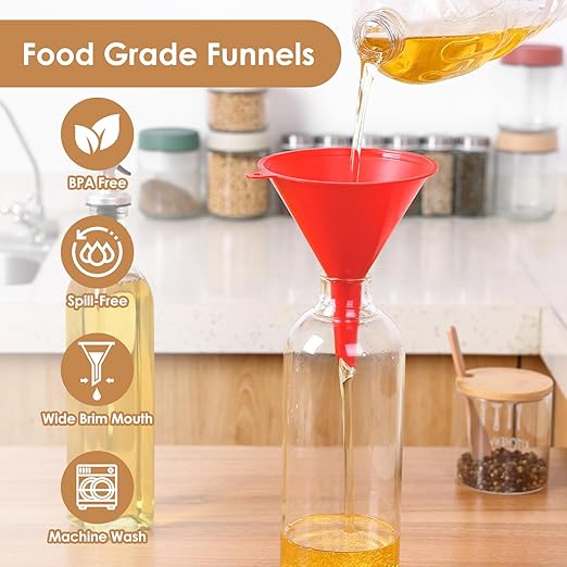 4 PCS Plastic Kitchen Funnel Set - Image 2