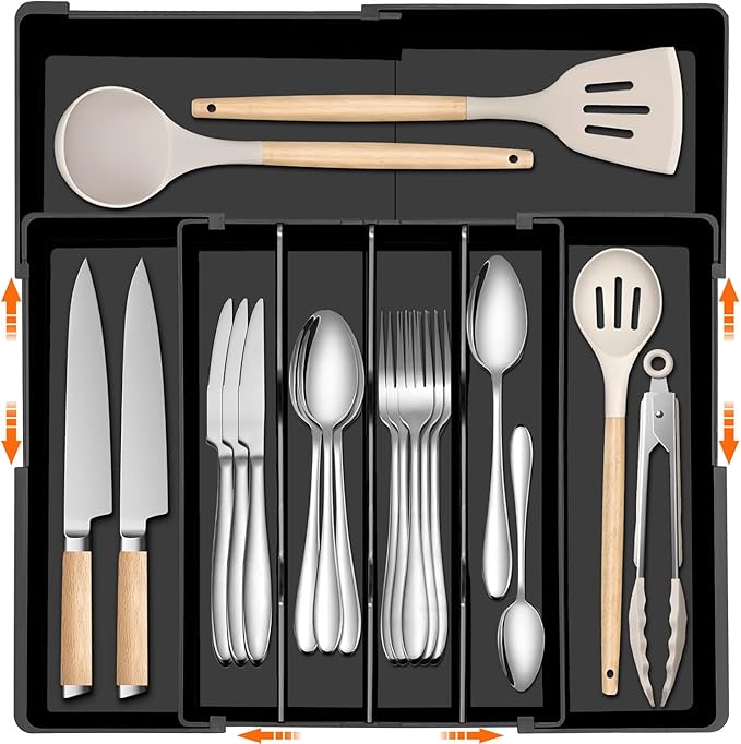 Spaclear Large Kitchen Silverware Organizer by Spaclear