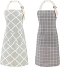 Tosewever 2 Pack Cotton Adjustable Bib Apron by Tosewever