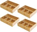 4 Pack Bamboo Tea Bag Organizer, Tea Bag Storage by VOCMUGY