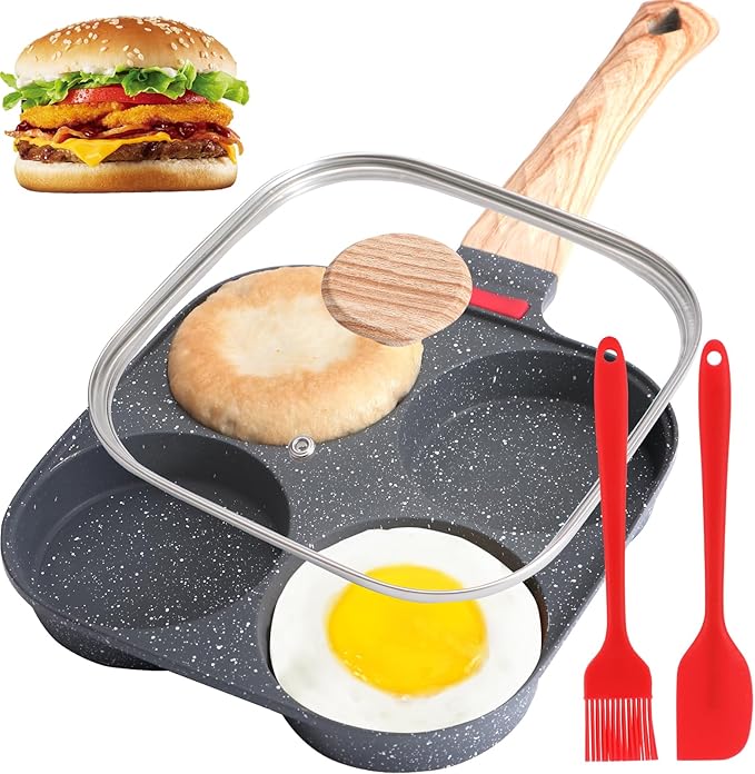 4-Cup Egg Pan, Premium Egg Pans Nonstick, Omelette Pan by Unknown