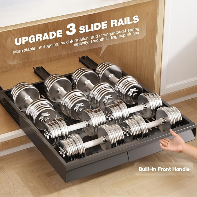 Seinloes 2 Pack Pull Out Cabinet Organizer - Image 5