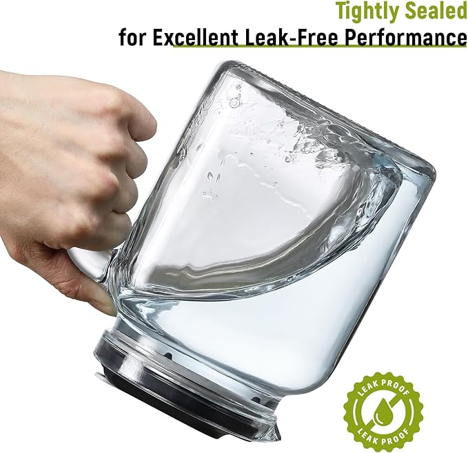 68 Oz Seal Pitcher With Lid and Spout, Large Iced Tea Pitcher - Image 5
