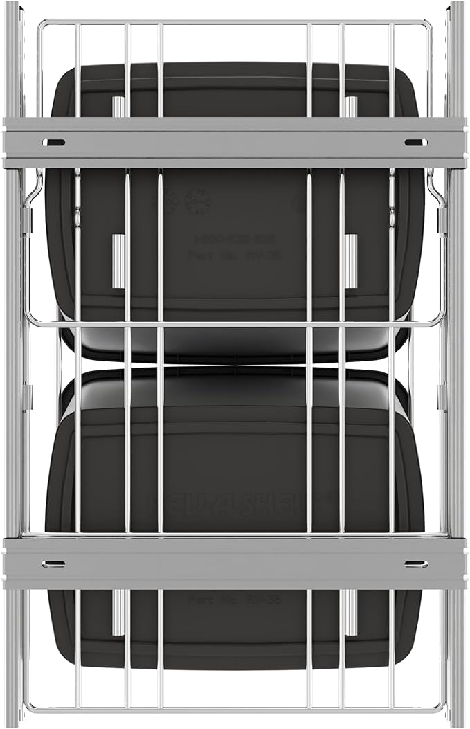Rev-A-Shelf RV-18KD-13C-S Double Pullout Trash Can - Image 7