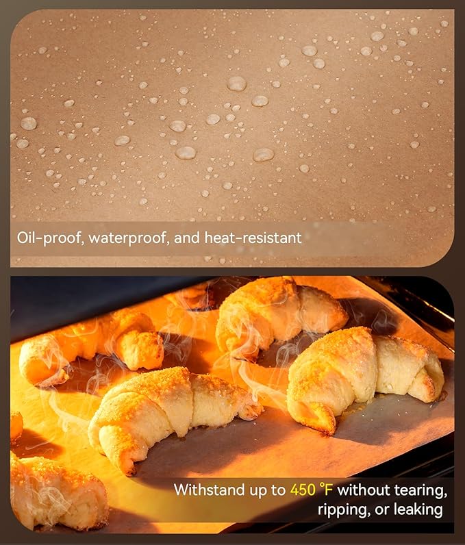 200 Pcs Parchment Paper Sheets, Unbleached Baking Parchment Sheets - Image 5