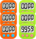 6 Pack Digital Kitchen Timer Small Classroom Timers by VOULOIR