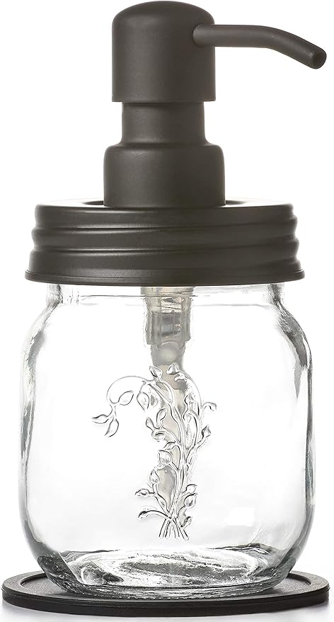 Black 12oz Mason Jar Soap and/or Lotion Dispensers - Image 2