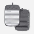 KitchenAid Albany Pot Holder 2-Pack Set, Charcoal Grey by KitchenAid