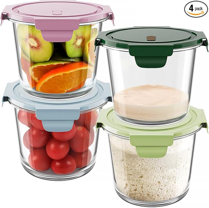Freshmage 23oz Glass Meal Prep Containers by Freshmage