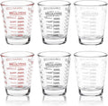 SAIAOKJ Shot Glasses Measuring Cup Set 6 Pack Espresso Shot Glasses Liquid by SAIAOKJ