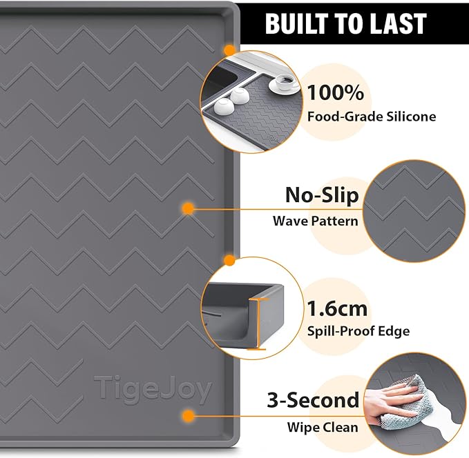 TigeJoy 19" x 19" Under Sink Mats - Image 4