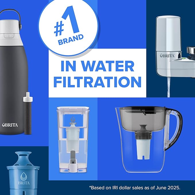 Brita Large 10 Cup Water Filter Pitcher, 1 BritaPlus Filter - Image 10