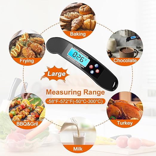 Digital Talking Thermometer for The Blind, Waterproof Instant Read Food - Image 7