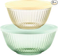 Pyrex Colors Sculpted Tinted Small/Medium Glass Mixing Bowls by Pyrex