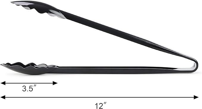 New Star Foodservice 35513 Utility Tong, High Heat Plastic, 12 inch - Image 3