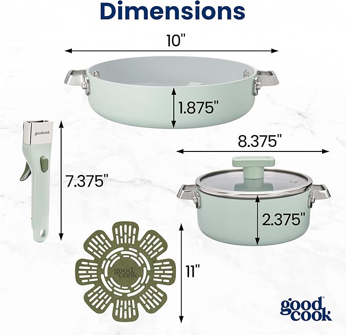 GoodCook Ceramic Cookware Set 5-Piece - Image 5