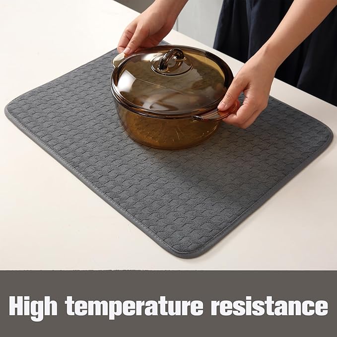2 Pack Microfiber Dish Drying Mat - Image 6