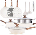 NEWBULIG 17-Piece Nonstick Cookware Set, Non-Toxic Pots and Pans by NEWBULIG