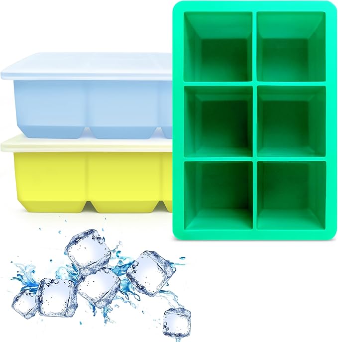 Excnorm Silicone Ice Cube Trays 3 Pack by Excnorm