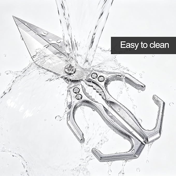 Kitchen Shears, Poultry Scissors, Stainless Steel Heavy Duty Scissors, - Image 5