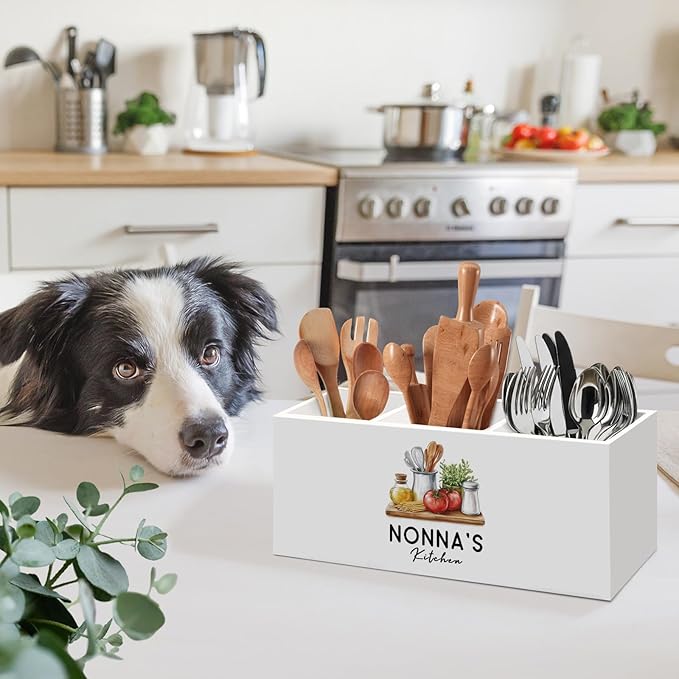 Gifts for Nonna Kitchen Utensil Holder, Mothers Day Birthday Gift for Grandma - Image 2