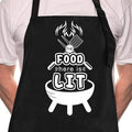 Rosoz Funny BBQ Black Chef Aprons by Rosoz