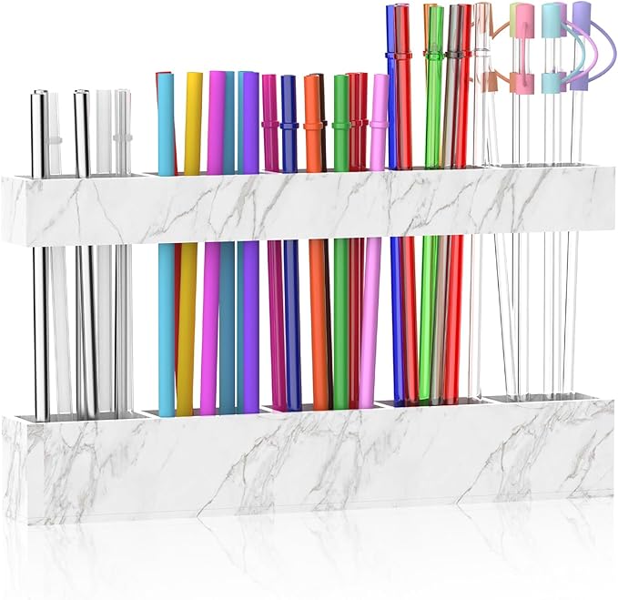 9.5” Large Acrylic Straw Holder by Rycid