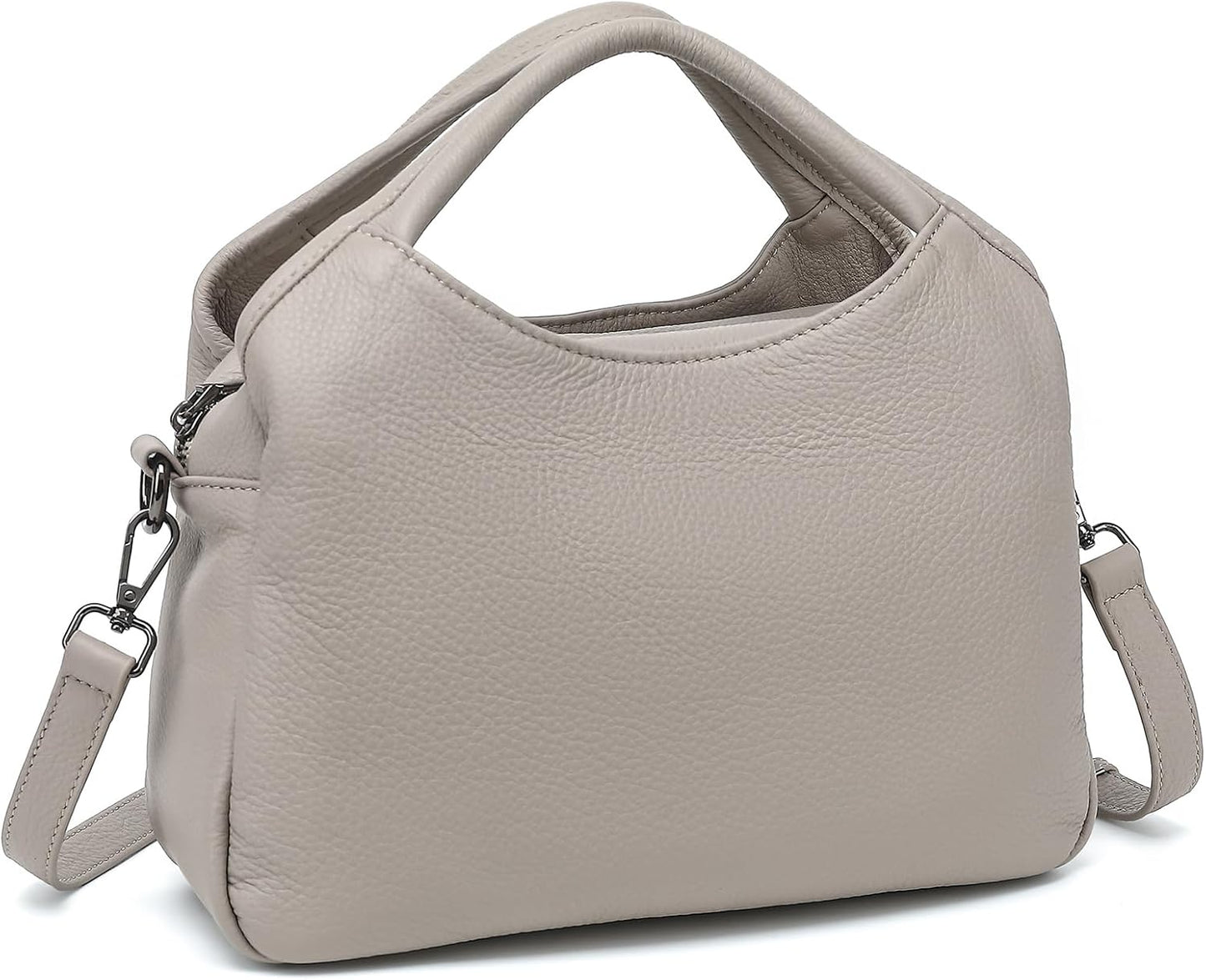 KOGTLA Genuine Leather Purses for Women, Crossbody Shoulder Bags with Top-Handle, Tote Satchel Handbags