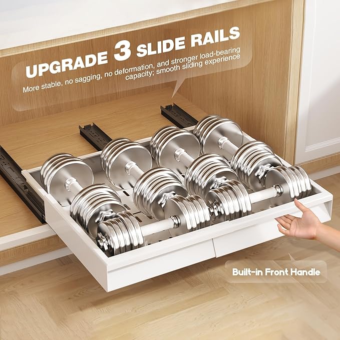 Seinloes 2 Pack Pull Out Cabinet Organizer - Image 6