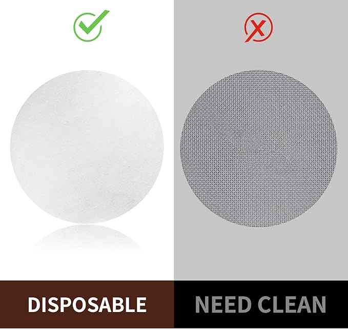 1000 Pcs Coffee Paper Filter for Espresso Coffee Maker, 51 mm Unbleached - Image 6