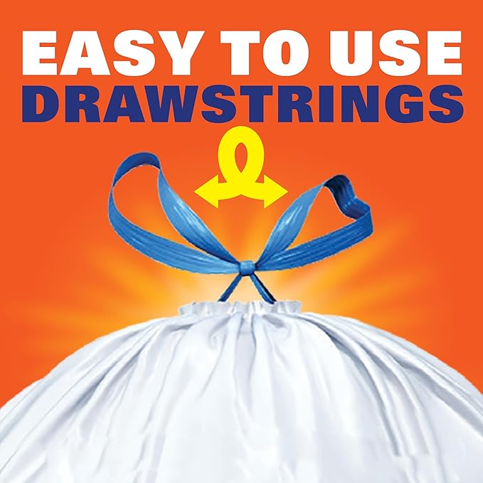 Hefty Strong Tall Kitchen Trash Bags, 13 Gallon - Image 4