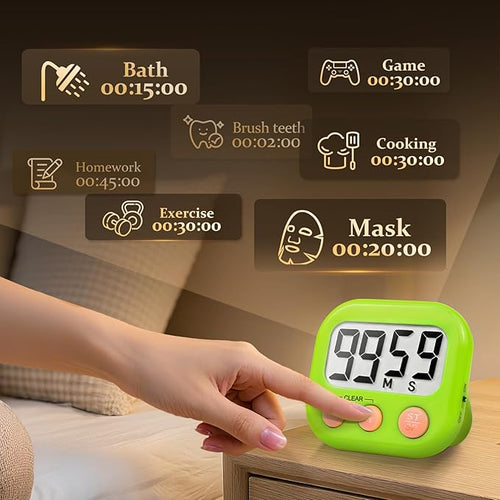 12 Pack Digital Kitchen Timer Small Classroom Timers - Image 2