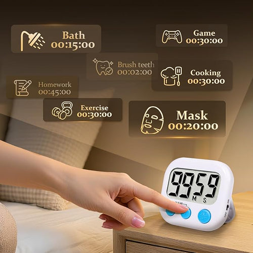 12 Pack Digital Kitchen Timer Small Classroom Timers - Image 2