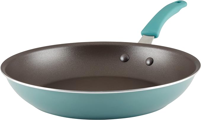 Rachael Ray Cook + Create Nonstick Frying Pan/Skillet, 12.5 Inch, Agave Blue by RachaelRayKitchenware