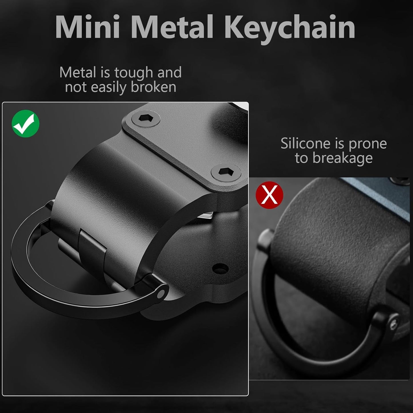 Key Organizer Minimalist Innovative Keyholder Compact Keys Organizer Smart KeyChain Secures 2-6 Keys