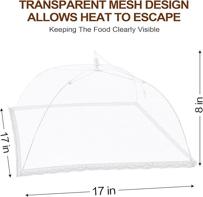 ESFUN Food Net Covers for Outside, Reusable and Collapsible - Image 2