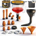 20-Piece No-Spill Coolant Funnel Kit, Cooling System Funnels Kits, Spill Proof by ELEAD