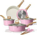 CAROTE Ceramic Cookware Set, Pot and Pan Set by CAROTE