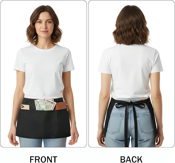 BOHARERS Waist Apron with 3 Pockets 6 Pack - Image 4