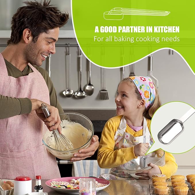 5PCS 1/2tsp Single Measuring Spoon, Stainless Steel Long Handle Individual - Image 6