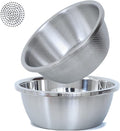 304 Stainless Steel Microporous Colander, 4.5QT Large Capacity by Paoli