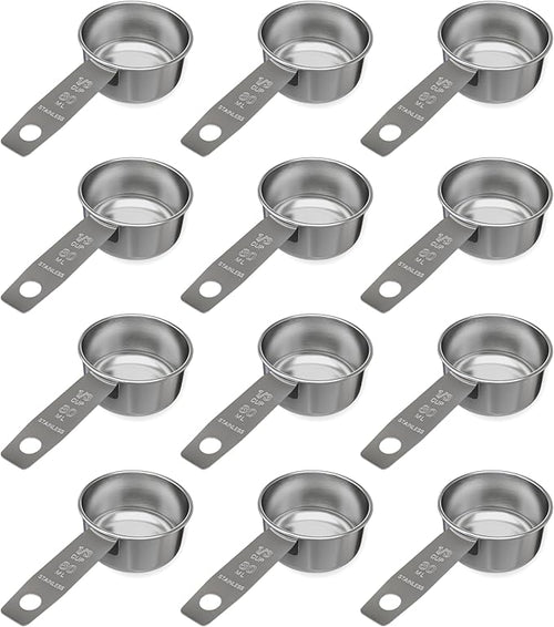1/3 Cup Stainless Steel Measuring Cup | Sturdy Metal 80 ml | 80 cc | 3 oz | by Knupp+Co.