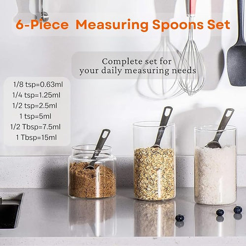 11PCS Measuring Spoons Set Stainless 1 tbsp, 1/2 tbsp, and 1-1/16tsp Steel - Image 2