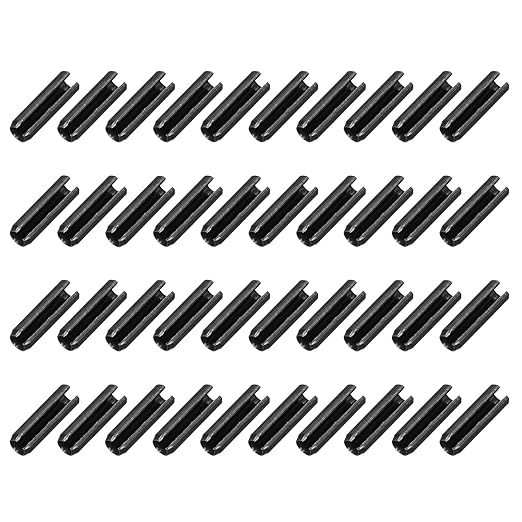 MECCANIXITY 120Pcs Slotted Split Roll Pins 4/25 Inch Dia. 1/2 Inch Length 65Mn by MECCANIXITY