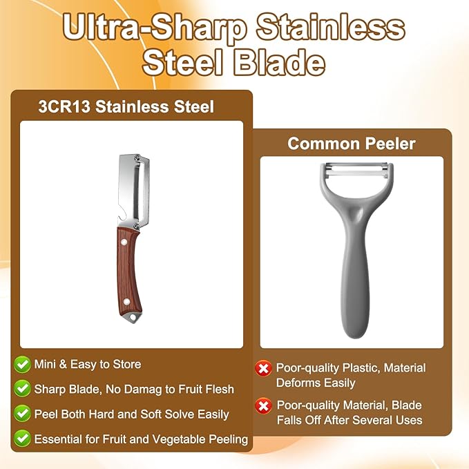 2PCS Premium 2-in-1 Vegetable Peeler - Image 8
