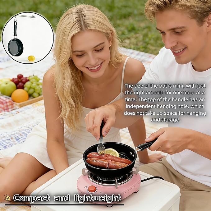 4.7 Inch Mini Skillet, Non-Stick Egg Pan - Image 4