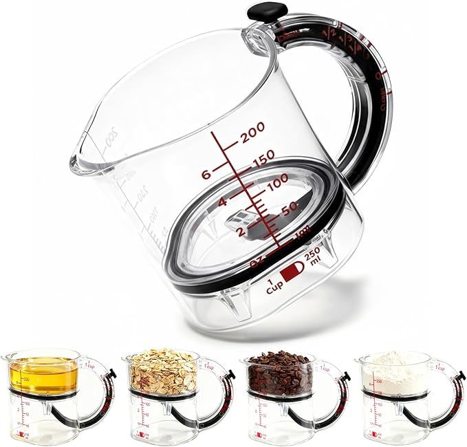 4-in-1 Adjustable Measuring Cup by Unknown