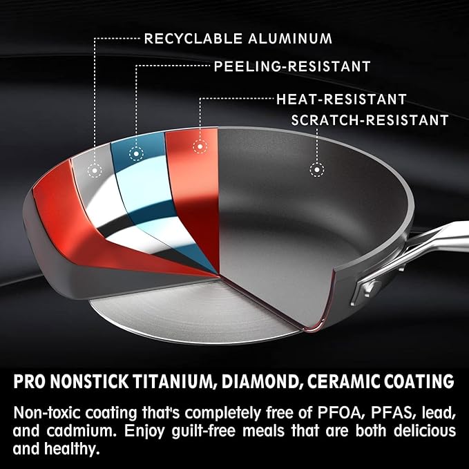 MsMk 12 1/2 inch Non Stick Frying Pan - Image 3