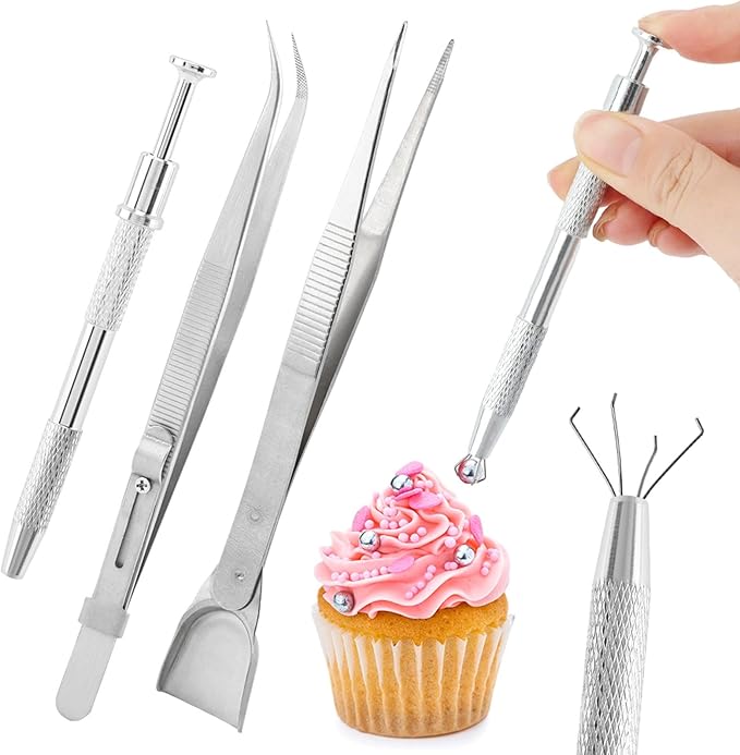 4 PCS Sprinkles Tools for Cake Decorating, Sprinkle Pen Pearl Grabber by Unknown